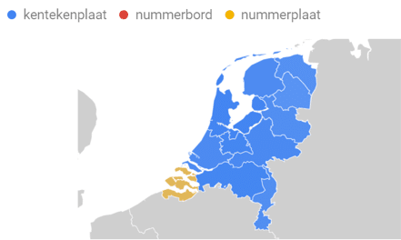 kenteken zoekopdracht Nederland