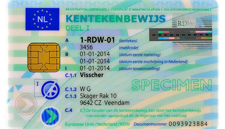 kentekenbewijs